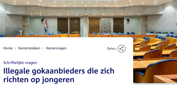 Kamervragen over KVA-onderzoek illegaal gokken
