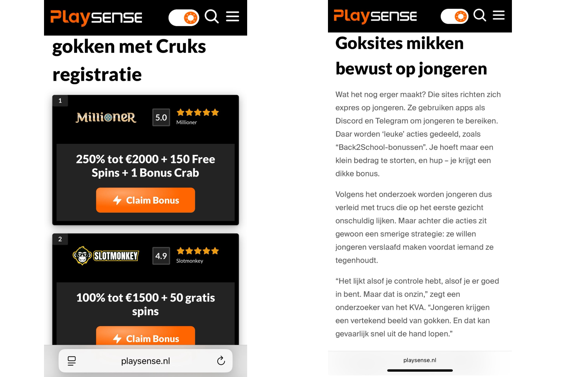 Illegale goksites gebruiken slimme opwarmtactiek